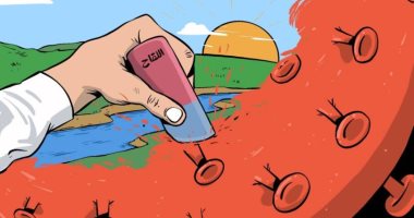 كاريكاتير صحيفة إماراتية.. اللقاح الأمل للقضاء على "كابوس" كورونا