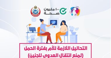 الصحة تكشف 4 تحاليل هامة لمنع نقل العدوى من الأم للجنين طوال فترة الحمل