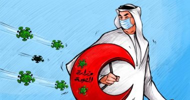 فيروس كورونا يلاحق المواطنين فى كل بقاع العالم بكاريكاتير إماراتى