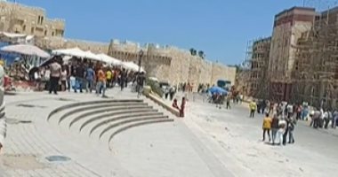 أجواء من البهجة بقلعة قايتباى فى الإسكندرية أول أيام عيد الفطر المبارك.. فيديو