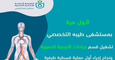 تشغيل قسم جراحات الأوعية الدموية بمستشفى طيبة بالأقصر ضمن منظومة التأمين الشامل
