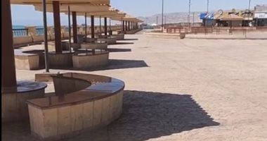 كورنيش السويس والحدائق العامة خالية من المواطنين بثانى أيام عيد الفطر.. لايف