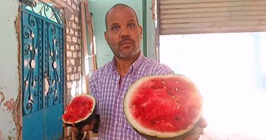 أرخص بطيخة فى مصر.. بجنيه واحد بس حمرا وطعمها لذيذ (لايف وصور)