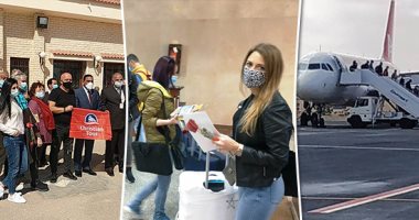 استقبال أول فوج سياحى فى مطار مطروح الدولى بالورود والشيكولاتة.. الرحلة استكشافية للمعالم السياحية.. تطبيق مشدد للإجراءات الاحترازية.. والمحافظ: بشرة خير لنا اليوم بوجود سفراء السياحة فى أوروبا.. فيديو وصور