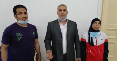 "ندى وصابر" لاعبا بورسعيد يتمنون رفع علم مصر عالياً بالبطولات الدولية فى لعبة جودو المكفوفين.. فيديو وصور
