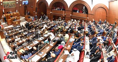 بدء الجلسة العامة لمجلس الشيوخ لمناقشة خطة التنمية لعام 21/22.. صور
