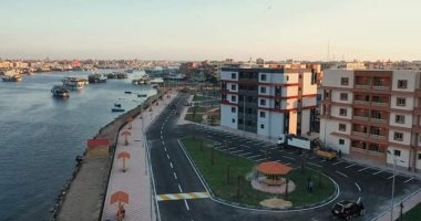 5 صور ترصد عمارات قرية الصيادين بدمياط قبل ساعات من افتتاحها فى العيد القومى