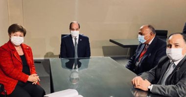 الرئيس السيسى يلتقى مدير عام صندوق النقد الدولى فى باريس ويشيد بالدور الكبير للشعب فى إنجاح عملية الإصلاح.. جيورجييفا: نتطلع لمواصلة التعاون المتميز مع القاهرة.. ومصر من أسرع الاقتصادات نموا على مستوى العالم