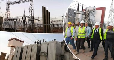 بأيادٍ مصرية.. أطول خط كهرباء فى قلب الصحراء بالوادى الجديد بتكلفة مليار و500 مليون جنيه.. 1200 برج عملاق يخترق 400 كيلو متر لربط العوينات وبلاط.. المحافظ: محور تنموى عملاق وصمام أمان للطوارئ.. صور