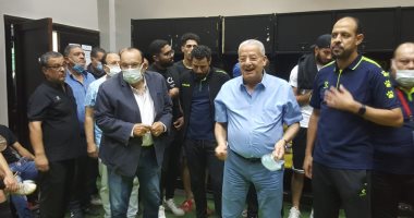 تفاصيل جلسة رئيس المقاولون مع النحاس واللاعبين بعد الفوز على الإسماعيلي.. صور