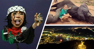 العالم هذا الصباح.. النحت على الكيك.. مجسمات لدعم القضية الفلسطينية.. هوليود أسيا الصين تخطف الأنظار بليل الربيع المزين بالأضواء المبهرة.. تأهيل الأفيال ضحايا الألغام للتعايش مع البيئة.. صور