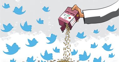 مواقع التواصل الاجتماعى تتغذى على الأخبار المفبركة في كاريكاتير سعودى