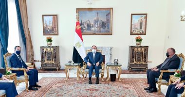 الرئيس السيسى يؤكد على العلاقات الاستراتيجية الراسخة بين مصر وقبرص ويشيد بتنامى التعاون السياسى والعسكرى والتجارى والطاقة.. وزير خارجية قبرص يعرب عن تقديره لجهود الرئيس فى تهدئة الأوضاع فى قطاع غزة