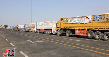 مصر الداعم الأكبر للشعب الفلسطينى.. قافلة مساعدات مصرية لأشقائنا فى غزة