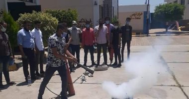مياه المنوفية: تدريب العاملين على الإسعافات الأولية والتعامل مع أجهزة الإطفاء