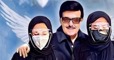 رامي رضوان يساند زوجته دنيا سمير غانم وشقيقتها إيمى بصورة تخيلية مع والدهما الراحل