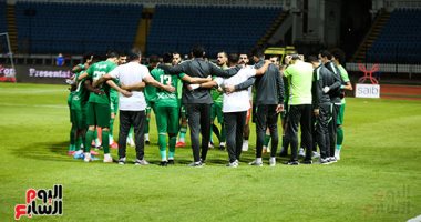 حلبية يحضر مران المصري ويؤازر اللاعبين قبل مواجهة سموحة