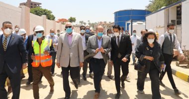 محافظ الجيزة يفتتح مشروع تأهيل محطة مياه منيل شيحة المدمجة فى أبو النمرس