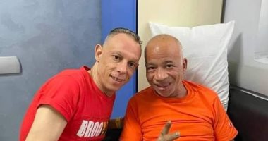 صورة لـ الفنان شريف دسوقى من داخل غرفته بدار الشفاء 