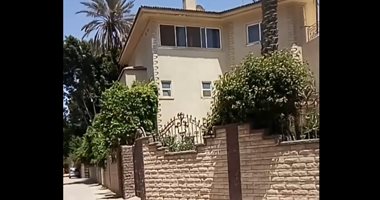 بث مباشر من أمام فيلا إلهام شاهين بعد محاولة سرقتها والقبض على المتهم