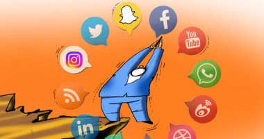 مواقع التواصل الاجتماعي فخ كبير في كاريكاتير صحيفة إماراتية