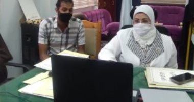 %98.2 نسبة أداء طلاب الثانوية العامة للامتحان الإلكترونى التجريبى بكفر الشيخ