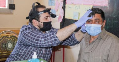 كشف وعلاج بالمجان لـ830 حالة فى قافلة طبية بالغربية ضمن "حياة كريمة"