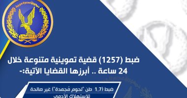 الداخلية تضبط 1257 قضية تموينية متنوعة خلال 24 ساعة.. انفوجراف