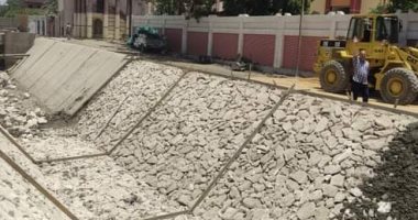 شاهد تبطين وتأهيل ترعة أبو حسيبة بمركز مطاى بمحافظة المنيا.. صور