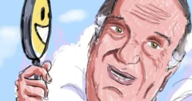 ذكرى رحيل الجوكر حسن حسني في كاريكاتير اليوم السابع