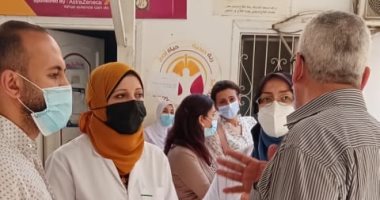 وفد وزارة الصحة يزور الغربية لمتابعة حالات العزل المنزلى