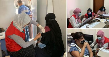 حملات فى شوارع ومدن البحر الأحمر للتطعيم بلقاح كورونا ..الصحة والقومى للمرأة يطلقان حملات لتطعيم السيدات.. والصحة تنشر فرقا طبية أمام مكاتب البريد لتطعيم أصحاب المعاشات..لايف وصور 
