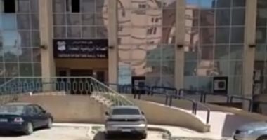 شاهد تفاصيل حريق صالة الجمباز بمجمع الصالات المغطاة بنادى طنطا