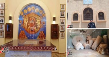 هنا دير الجرنوس فى مغاغة.. استقبل العذراء والسيد المسيح فى رحلة الهروب.. العائلة المقدسة مكثت فيه 4 أيام.. تضم بئرا شرب منه السيد المسيح.. ويأتى إليه المسلمون والأقباط ليتباركوا به  