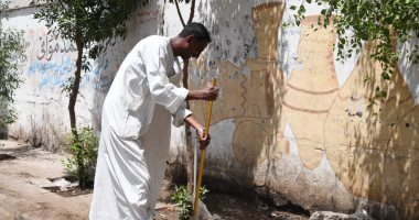 محافظ قنا يكافئ مواطن بـ5 آلاف جنيه لتطوعه بتنظيف وتجميل الشارع.. صور
