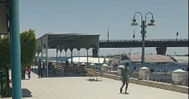 كورنيش قنا المطور.. قبلة الأهالى للتنزه هربا من حرارة الجو.. فيديو
