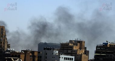 الحماية المدنية تسيطر على الحريق داخل الأهلى