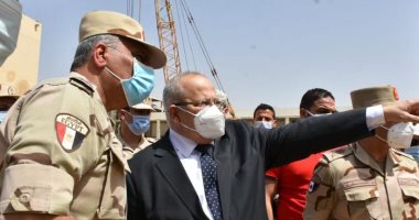 رئيس الهيئة الهندسية للقوات المسلحة يتفقد المعهد القومى للأورام "500 500"   
