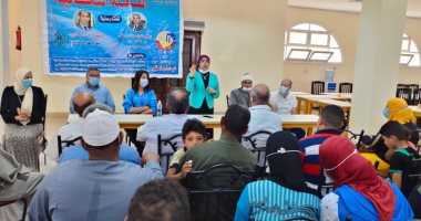 حياة كريمة بالبحيرة.. الكشف والعلاج مجانا لـ1702 مرضى بقافلة طبية.. صور