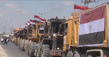 بتوجيهات الرئيس السيسى.. معدات وأطقم هندسية مصرية فى غزة لبدء إعادة الإعمار.. فيديو