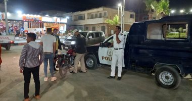 حملة مكبرة بمصيف بلطيم لضبط التكاتك والدراجات النارية.. صور
