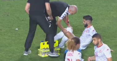 إصابة فرجاني ساسي نجم الزمالك خلال مواجهة تونس والكونغو الودية