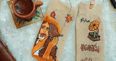 شخصيات ديزنى وأغانٍ رومانسية.. شيماء حولت "الشرابات" للوحات فنية