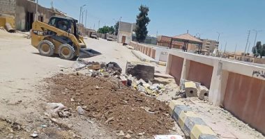 انطلاق حملات رفع المخلفات وتعقيم مدينة الحسنة بوسط سيناء