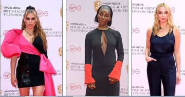 فساتين النجمات تضىء السجادة الحمراء لحفل BAFTA TV Awards 2021.. تقليص عدد الحاضرين بسبب جائحة COVID-19.. الجوائز بمثابة فوز كبير للتنوع.. وتعليق جائزة نويل كلارك بعد اتهامه بالتحرش.. صور