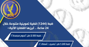الداخلية تضبط 1244 قضية تموينية فى 24 ساعة.. إنفوجراف