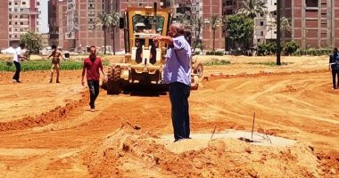بدء المرحلة الثانية لرصف الطريق الدائرى الجديد بخليج الرملية بالزقازيق