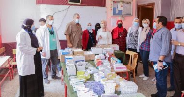 حياة كريمة.. الكشف وصرف العلاج بالمجان لمرضى قرية حانوت فى الغربية