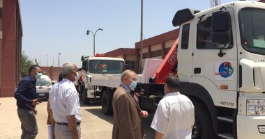"مياه القليوبية" تضم معدات جديدة ضمن أسطولها وتركيب جهاز GPS بالسيارات.. صور