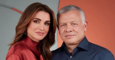 الملكة رانيا توجه رسالة للملك عبد الله فى عيد زواجهما: "دائما الأحب على قلبى"